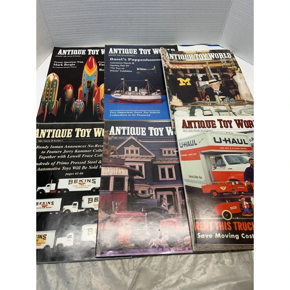 Antique Toy World Magazine 1999 Collection Lot Vintage‎ Toy Collector Reference